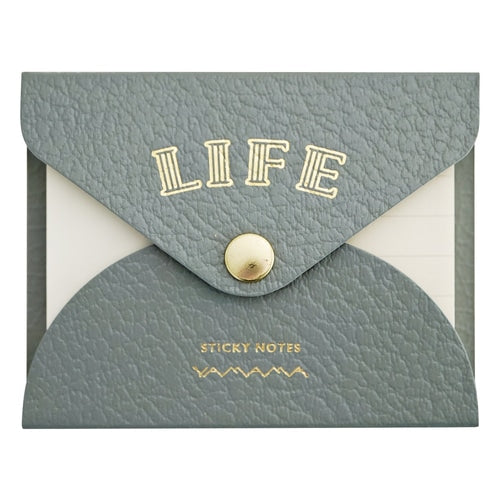 Enveloped Sticky Notes - Grey Cover with Plain & Lined Notes – TACTO STUDIO