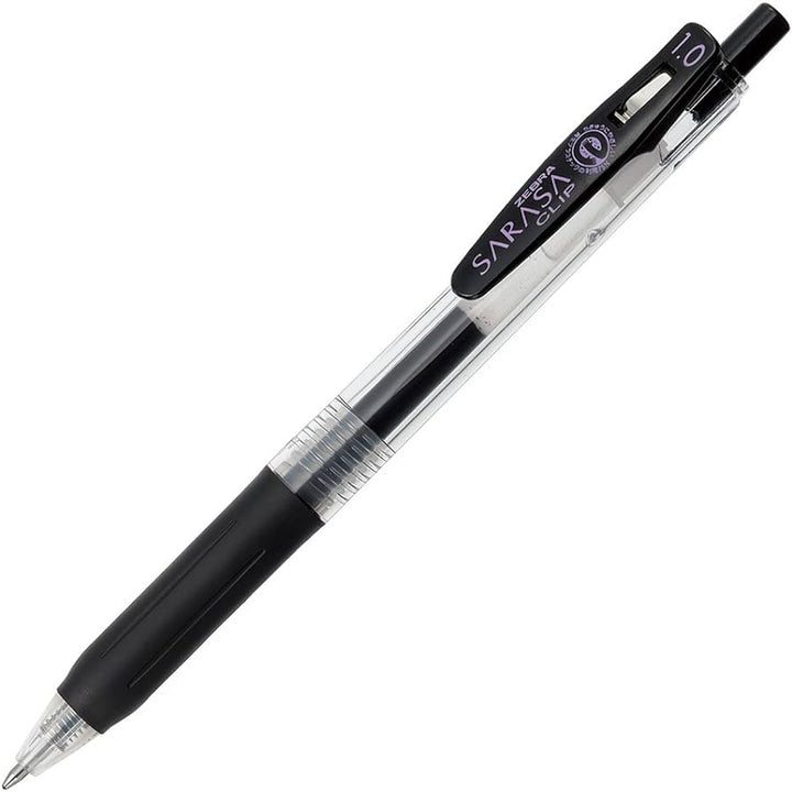 Sarasa Clip Retractable Gel Pen - Black