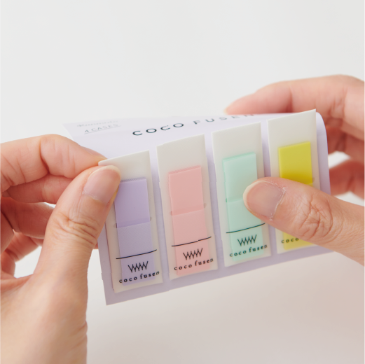 Coco Fusen Index Markers - Medium - Pastel Shapes