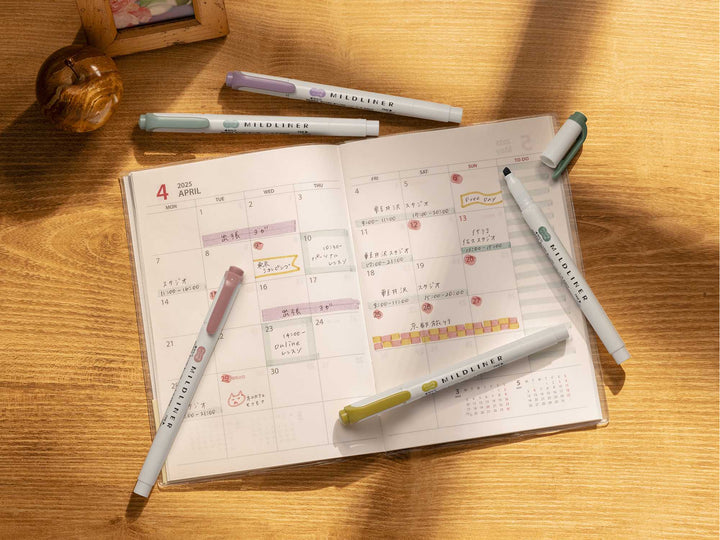 Mildliner Highlighter Markers Set of 5 - Calming