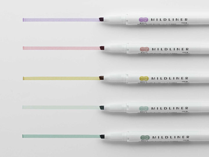 Mildliner Highlighter Markers Set of 5 - Calming