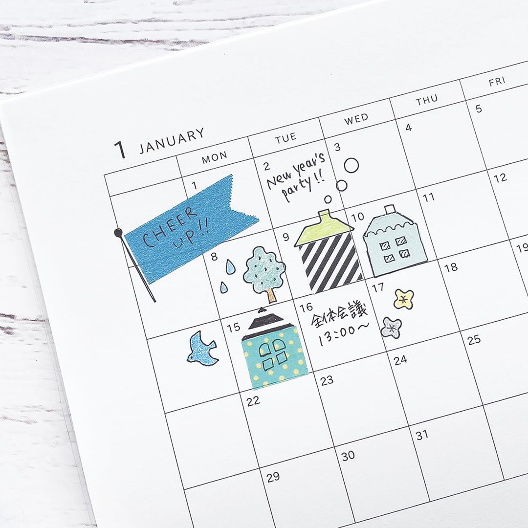 Mastemplate - Washi Tape Cutter + Stencil + Bookmark - House