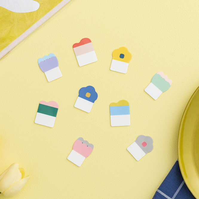 File Tabs for PP Folders - Flower Wave