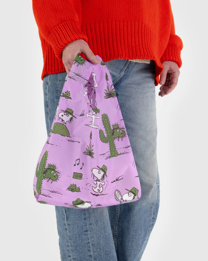 x Peanuts - Baby Baggu - Pink Spike Cactus Snoopy