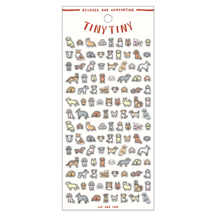 Tiny Tiny Sticker Sheet - Dog (Inu)