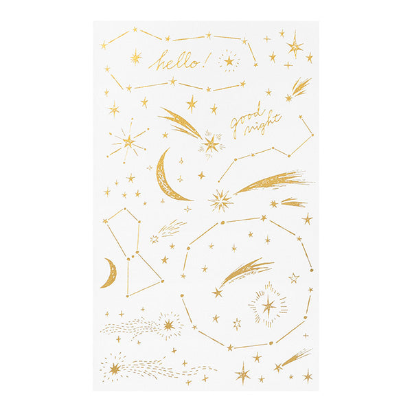 Gold Foil Transfer Stickers - Stars