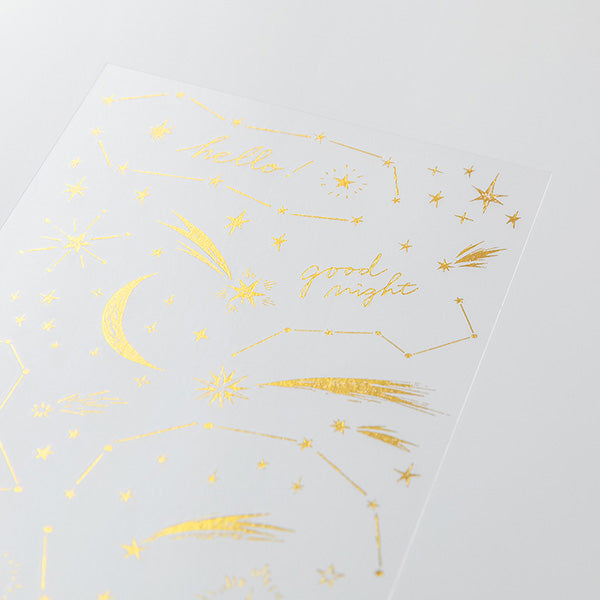 Gold Foil Transfer Stickers - Stars