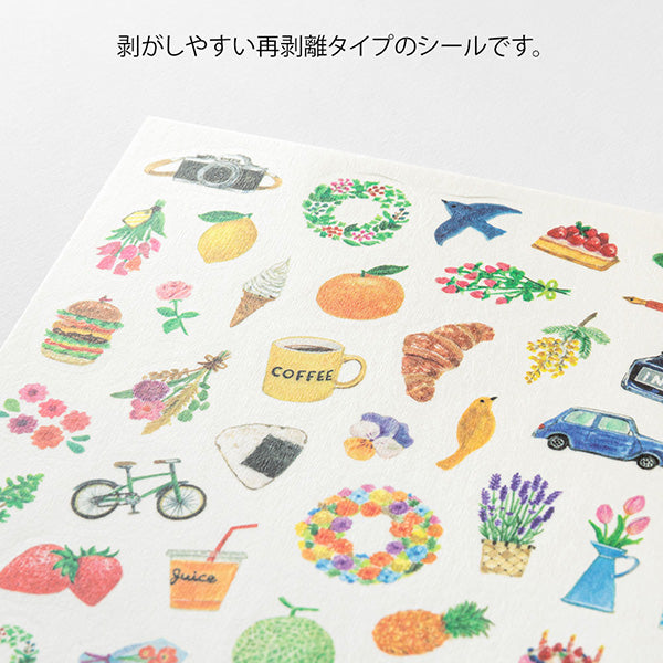 Yuru Log Planner Stickers - Daily Motifs (1 Sheet)