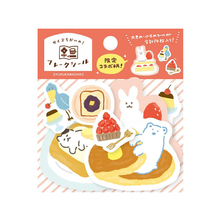 Sticker Flakes - Animals with Dessert