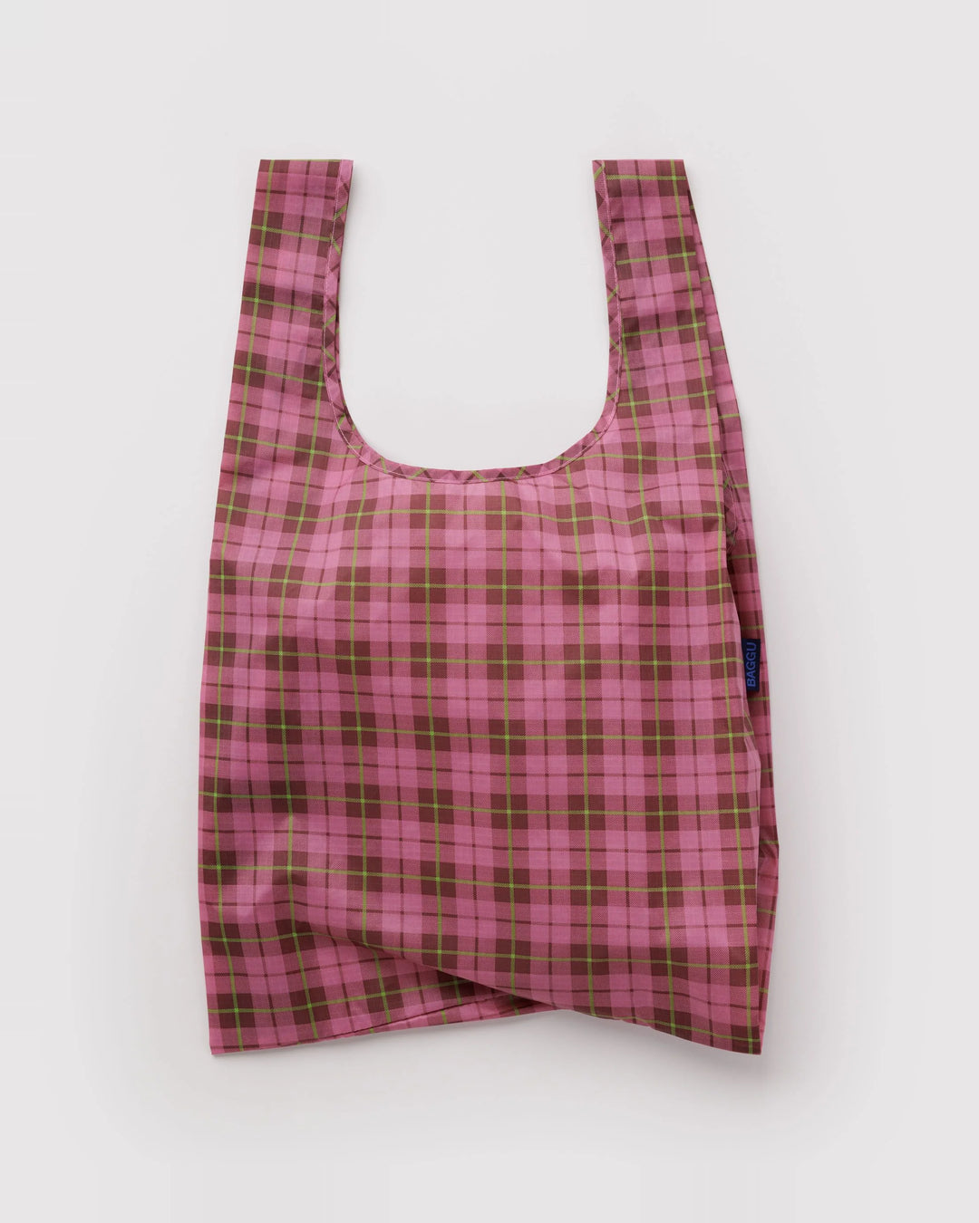 Standard Baggu - Azalea Pink Tartan