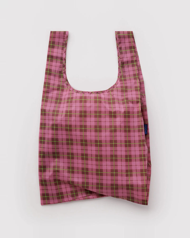 Standard Baggu - Azalea Pink Tartan
