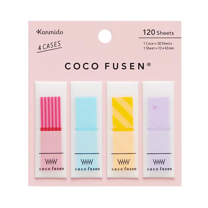 Coco Fusen Index Markers - Medium - Pattern Pink