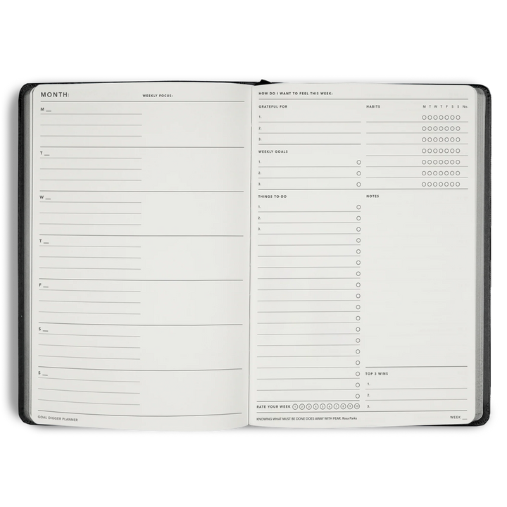Non-Dated Goal Digger Planner B5