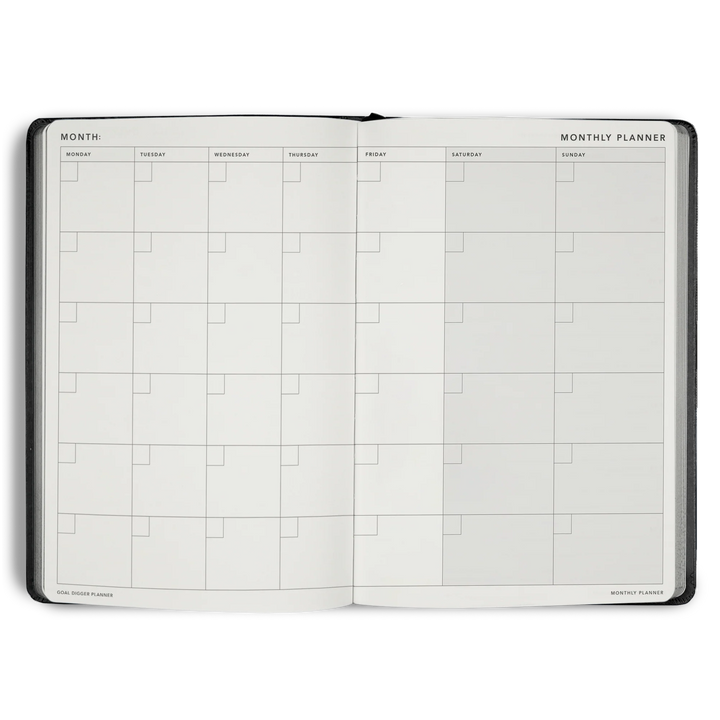 Non-Dated Goal Digger Planner B5
