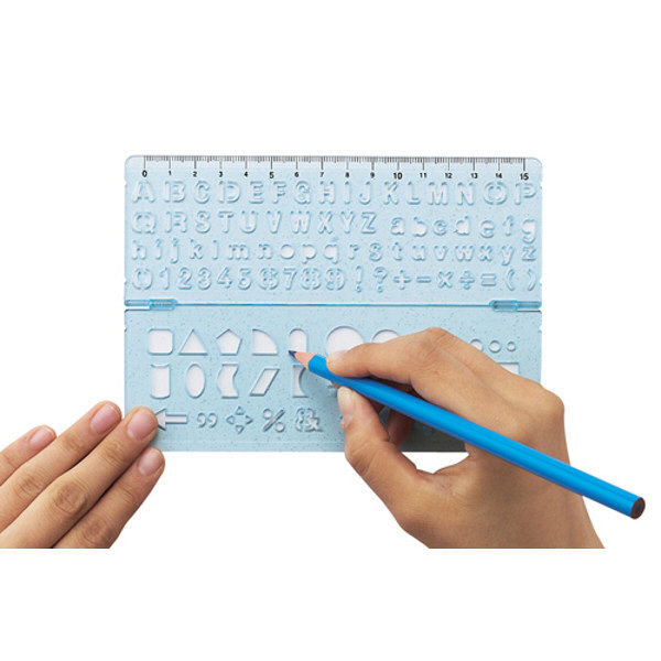 Ruler with Template - Pink