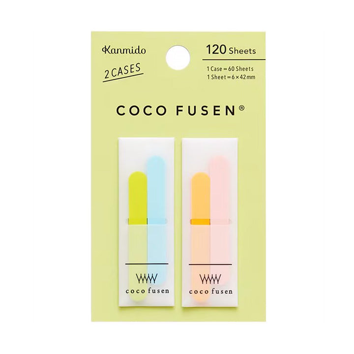 Coco Fusen Index Markers - Small - Lime