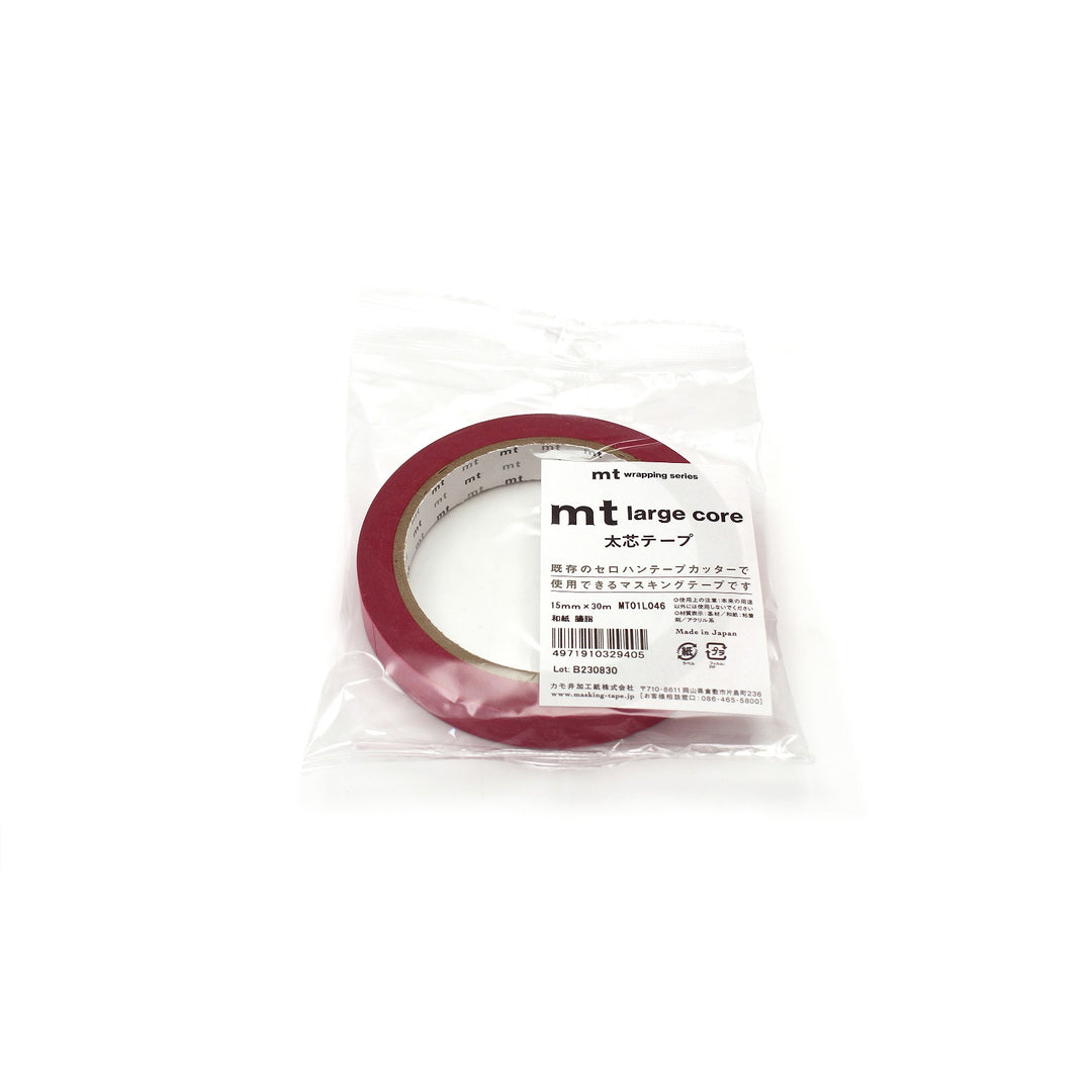 15mm Roll of Tape - Large Core - Crimson