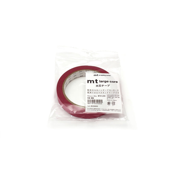 15mm Roll of Tape - Large Core - Crimson