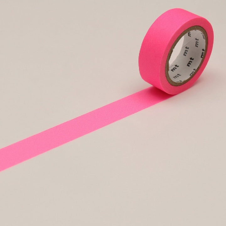 15mm Roll of Tape - Shocking Pink