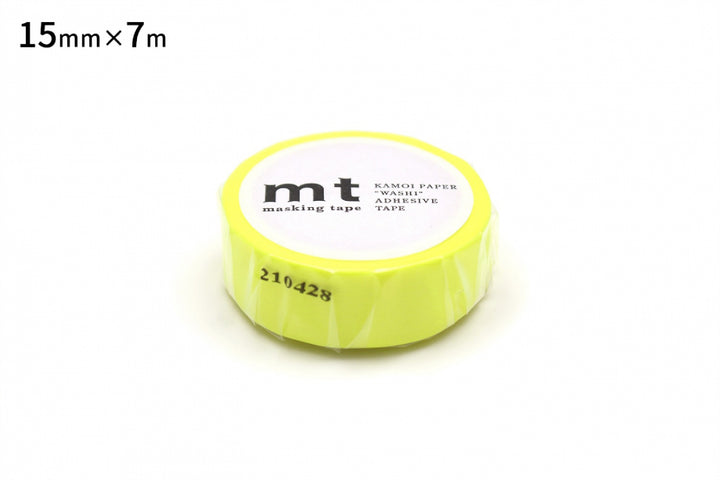 15mm Roll of Tape - Shocking Yellow