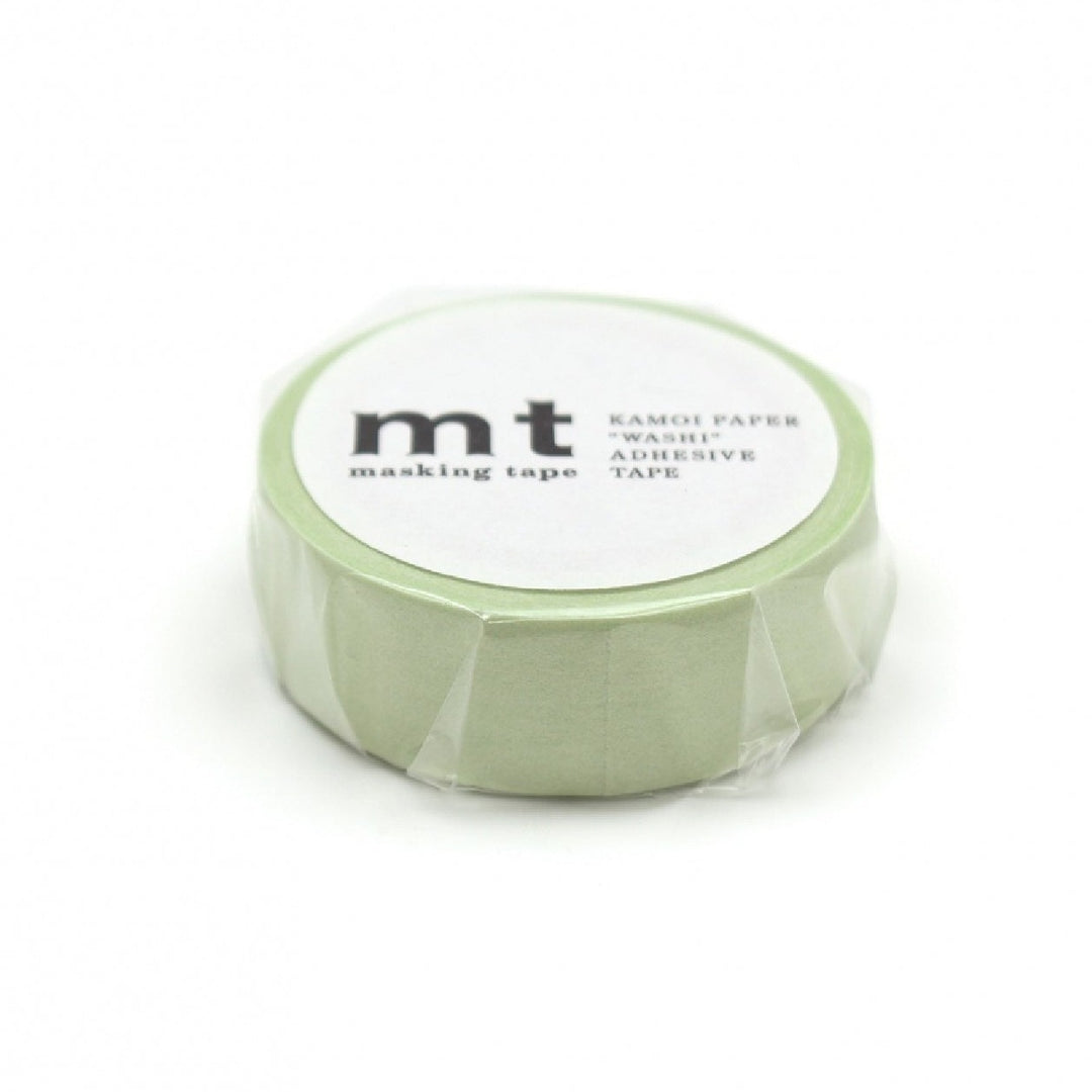 15mm Roll of Tape - Pastel Leaf Green