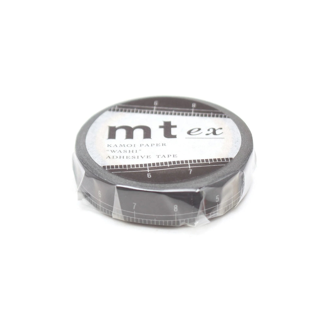 10mm Roll of Tape - Black Ruler