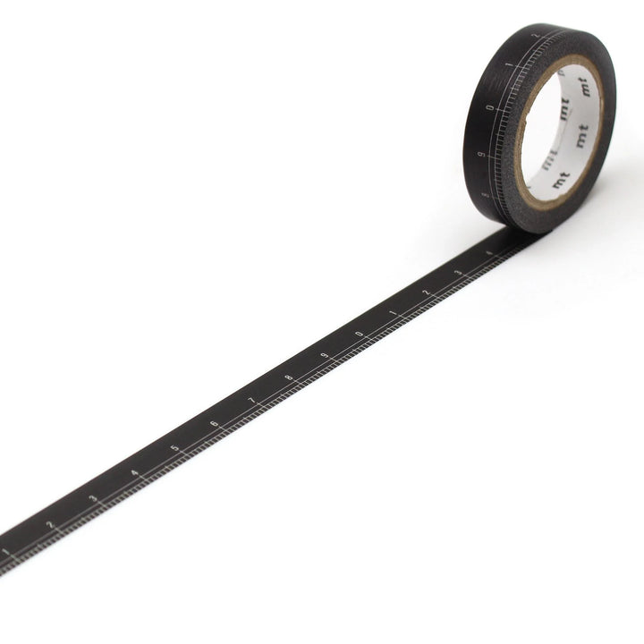 10mm Roll of Tape - Black Ruler