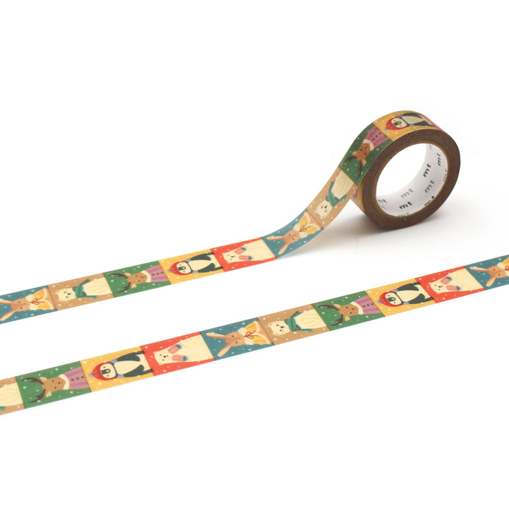 15mm Roll of Tape - Winter Animals