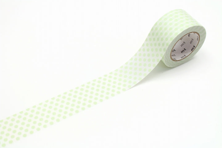 mt Kitchen Labelling Tape - Green Spots