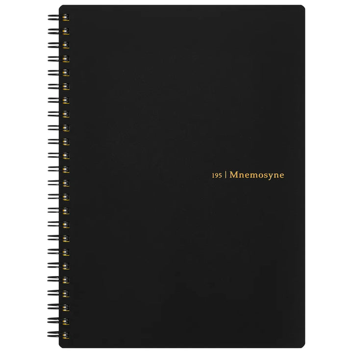 Black notebook with '195 Mnemosyne' branding on a white background

#paper-size_a5