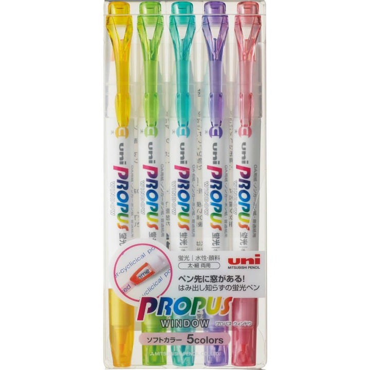 Propus Dual-Ended Window Highlighter - Soft Colours
