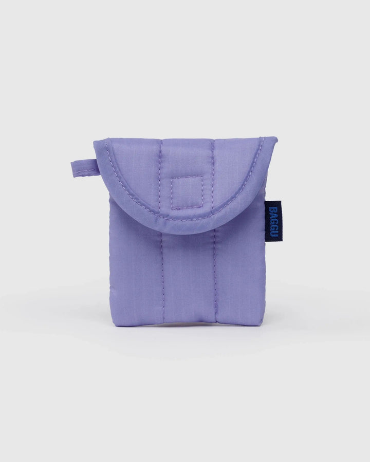 Puffy Earbuds / Cords Case - Wisteria Purple