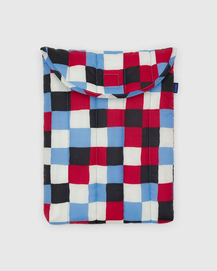 Puffy Laptop Sleeve 13" - Painted Check