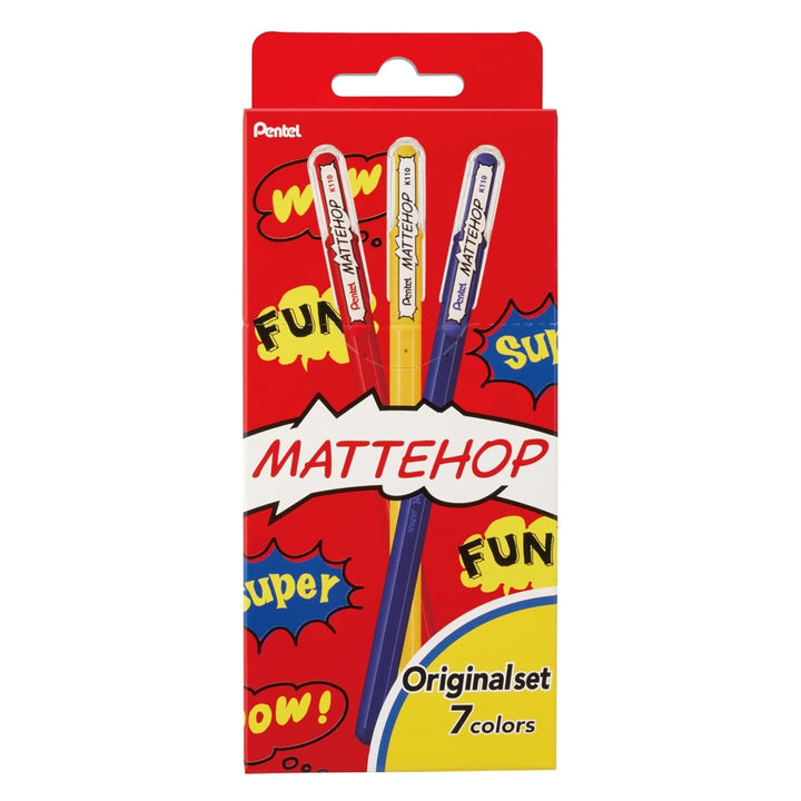Hybrid Mattehop Gel Pen Set - Set of 7 - Original