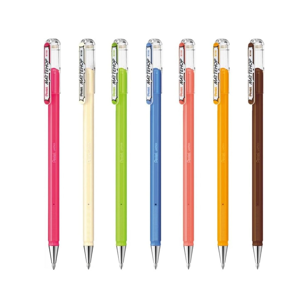 Hybrid Mattehop Gel Pen Set - Set of 7 - Sweet