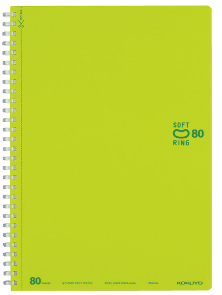 Soft Jelly Ring Notebook - Colour Cover