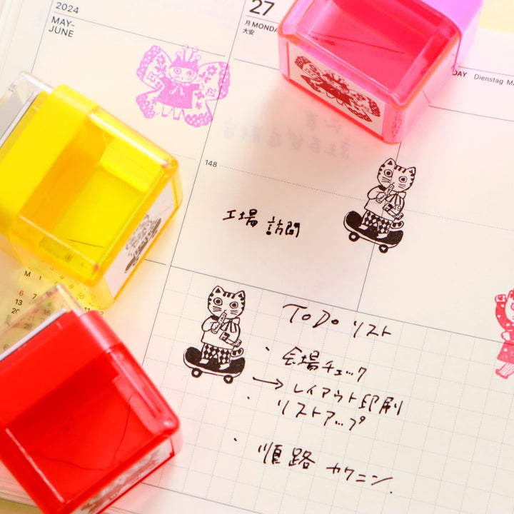 Sanby x Yumi Kitagishi Self Inkling Stamp - Pink Fairy