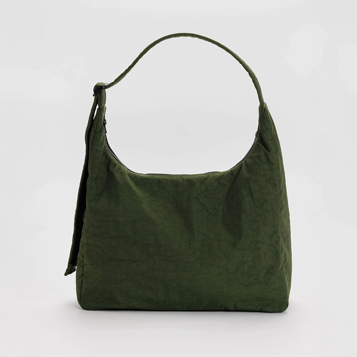 Nylon Shoulder Bag - Bay Laurel Green
