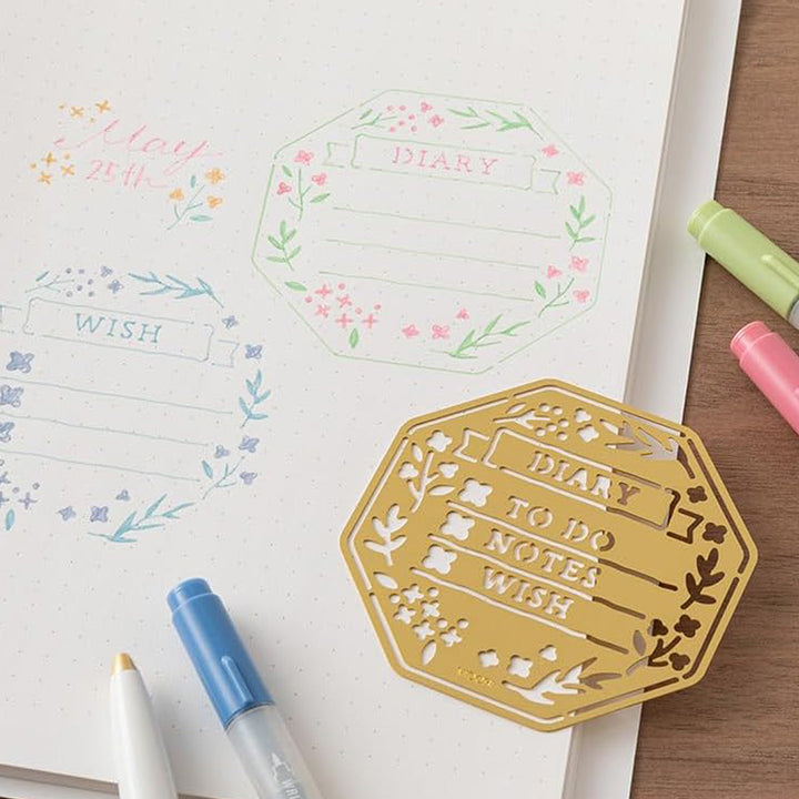 Brass Planning Template - Wreath