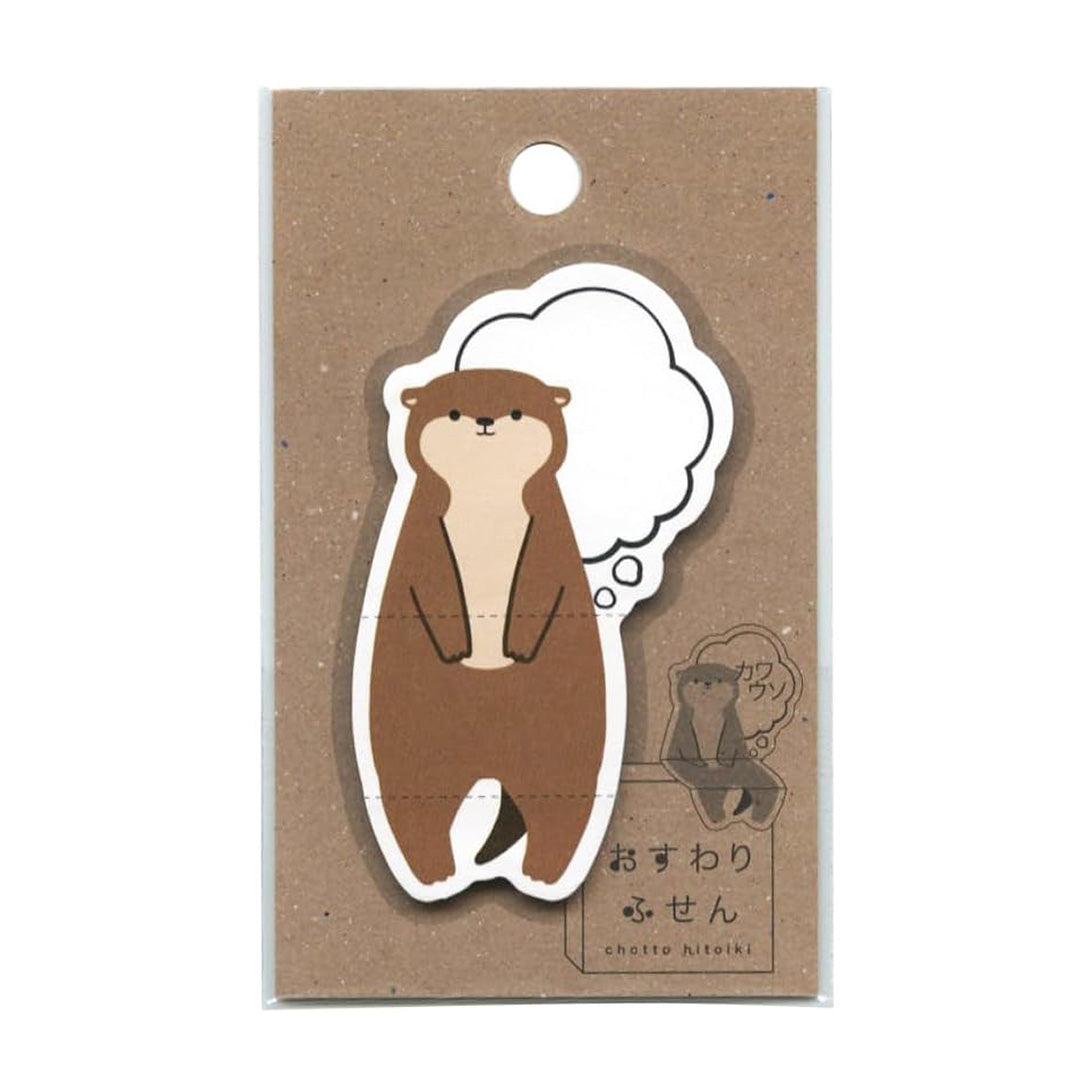 Sitting Sticky Notes - Otter