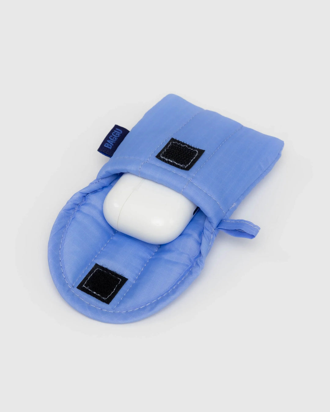 Puffy Earbuds / Cords Case - Cornflower Blue