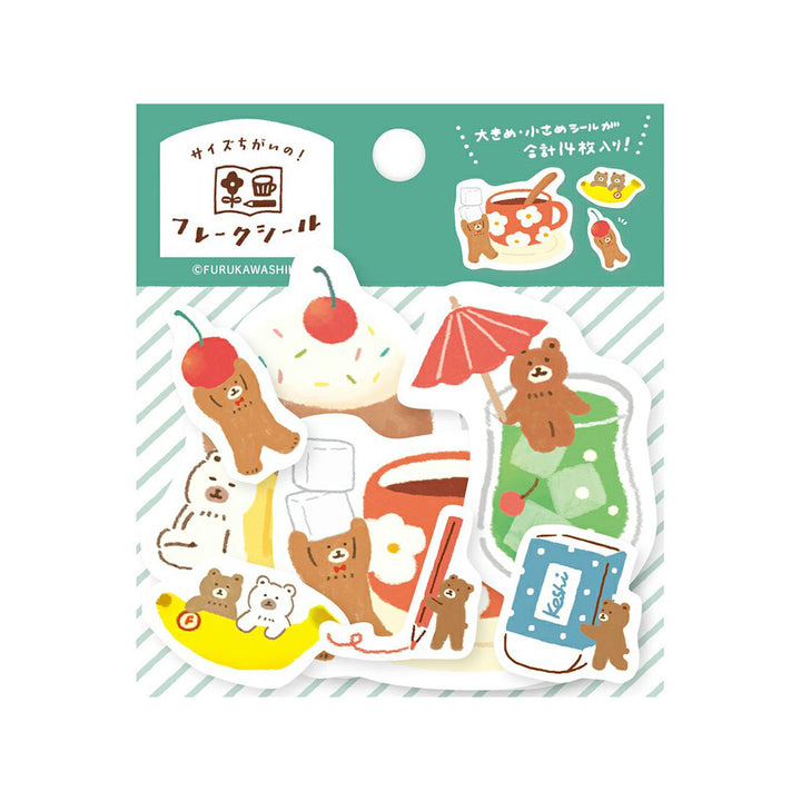 Sticker Flakes - Summer Bear