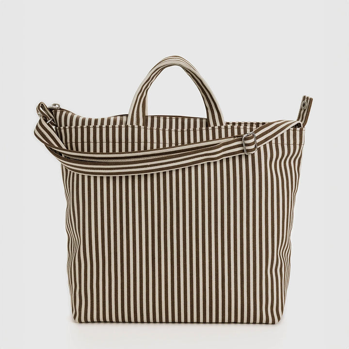 Horizontal Duck Bag - Brown Stripe