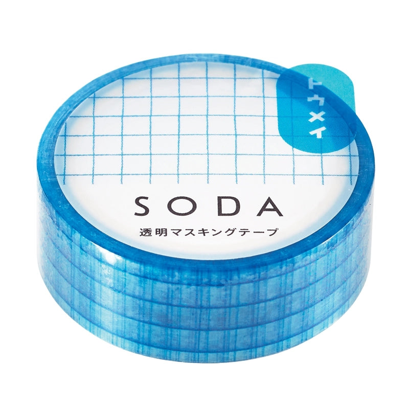 SODA Tape - 15mm - Blue Grid