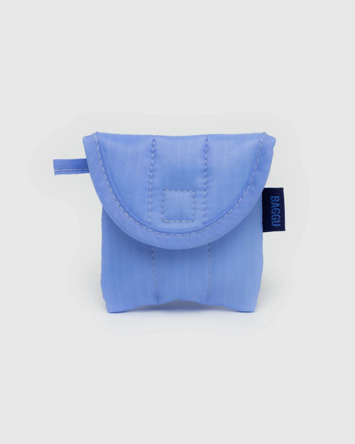 Puffy Earbuds / Cords Case - Cornflower Blue