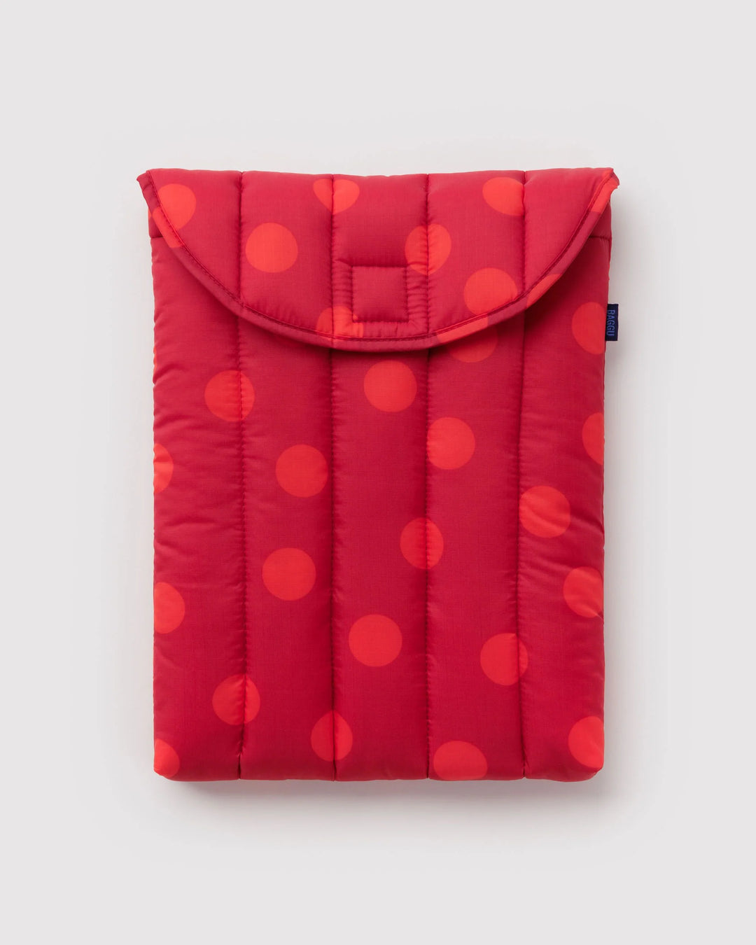 Puffy Laptop Sleeve 13"/14" - Red Polka Dot