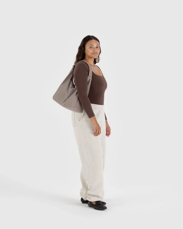 Nylon Shoulder Bag - Dove