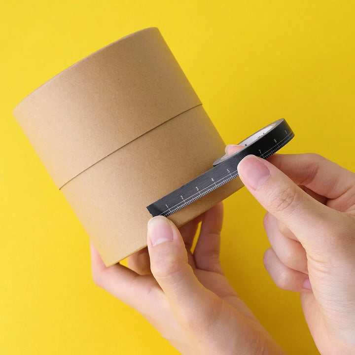 10mm Roll of Tape - Black Ruler