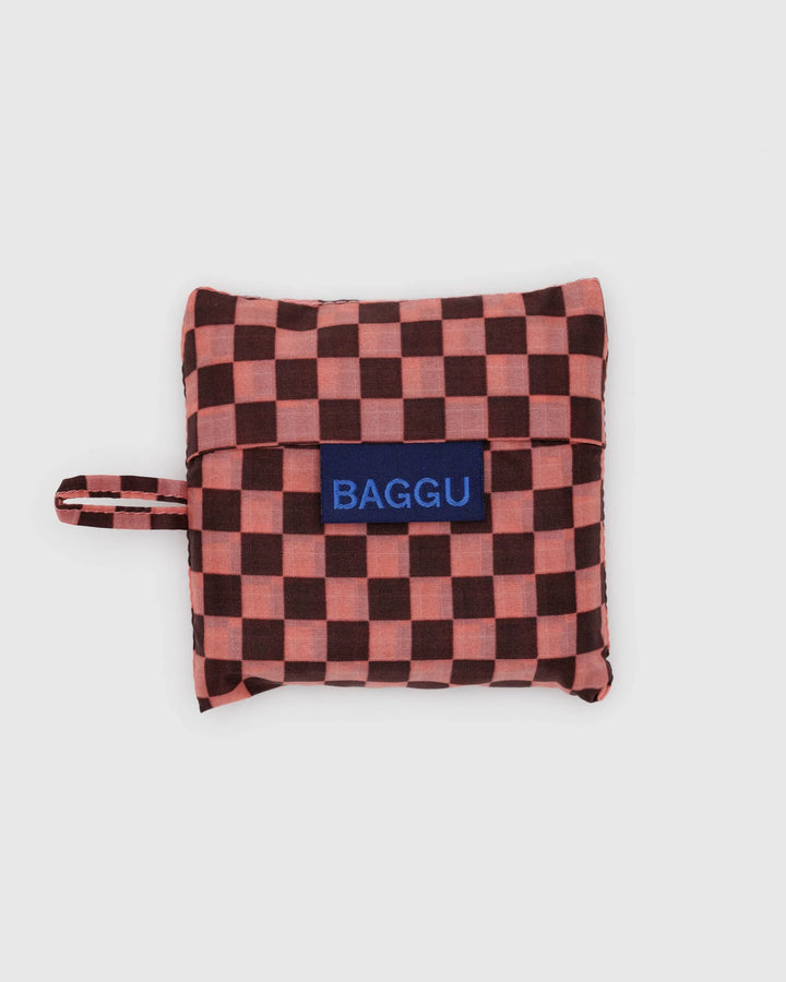 Baby Baggu - Pink Brown Check