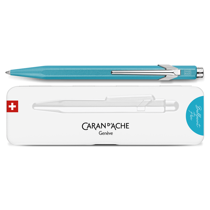 849 Bille Ballpoint Pen - Colormat-X Series - Turquoise